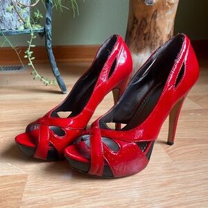 Baker - Red 4" Heels - Size 8 - Vintage